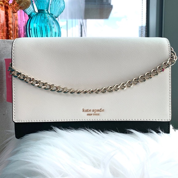 kate spade crossbody bag black and white